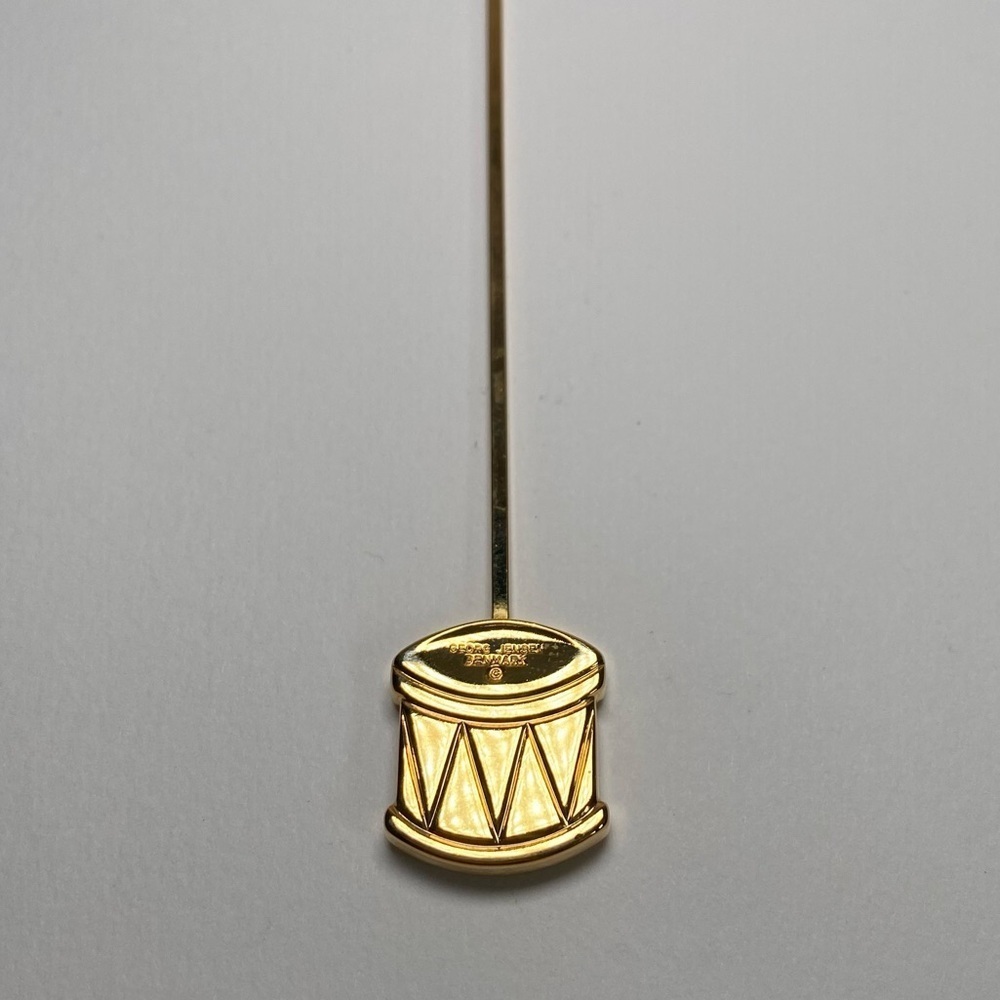 Georg Jensen Gold Plated Candleholder Drum design by Andreas Made in Denmark - Picture 4 of 11